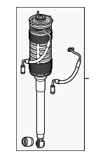 2173206101 - Suspension: Suspension Shock Absorber for Mercedes-Benz Image