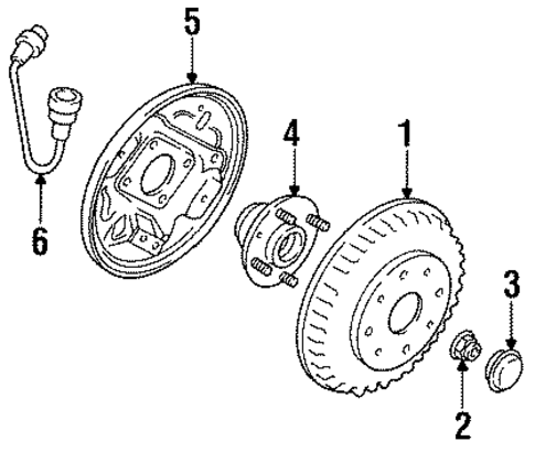 Rear Brakes for 1994 Kia Sephia #0