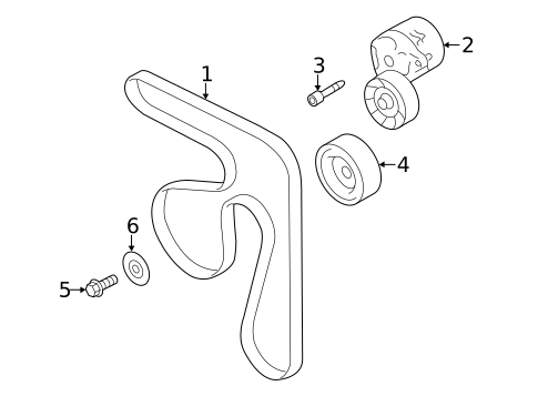Belts & Pulleys for 2023 Subaru Crosstrek #0