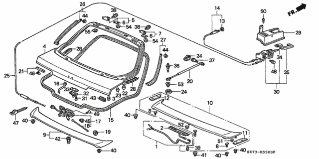 Tailgate for 1991 Acura Integra #0