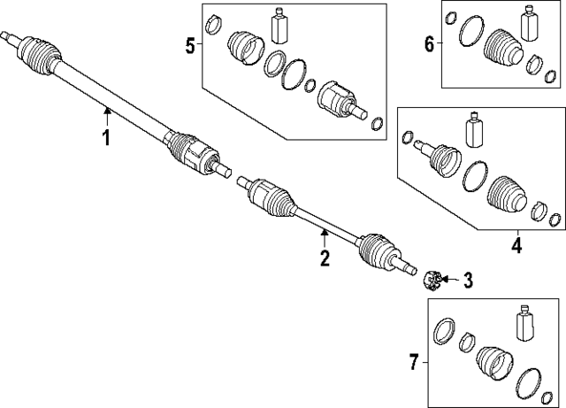 49500L1350 - : Axle Assembly for Hyundai Image