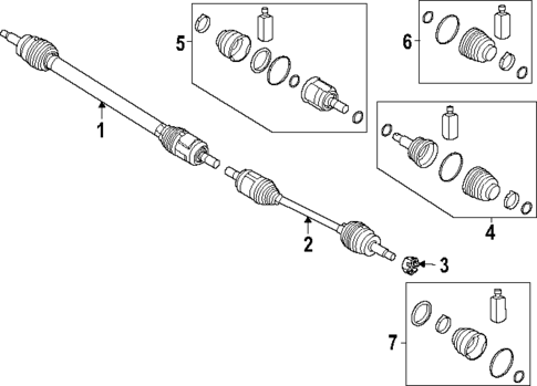 Drive Axles for 2024 Hyundai Sonata #0