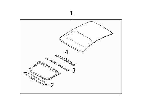 Roof & Components for 2015 INFINITI Q40 #1
