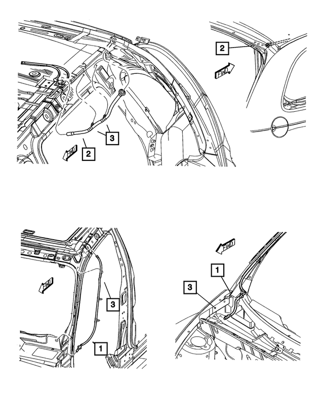 4724539AB - Body Sheet Metal Except Doors: Sunroof Drain Hose for Mopar Image