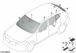51317428721 - Vehicle Trim: Green Windshield, Rain Sensor for BMW Image