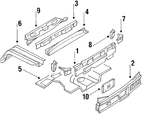 Rear Body for 1992 Buick Riviera #0