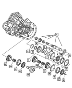 5096107AA - Getrag Manual Transaxle 5 Speed: Input Shaft for Chrysler: PT Cruiser Image