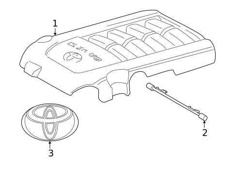 Engine Appearance Cover for 2009 Toyota Land Cruiser #0