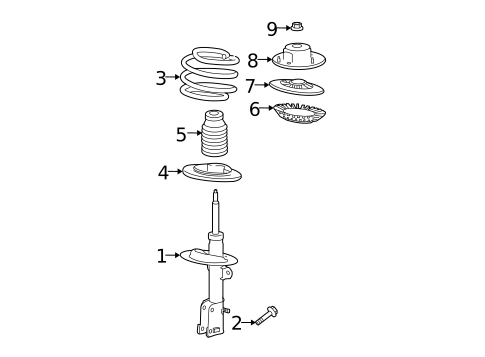 Struts & Components for 2005 Chrysler Pacifica #1
