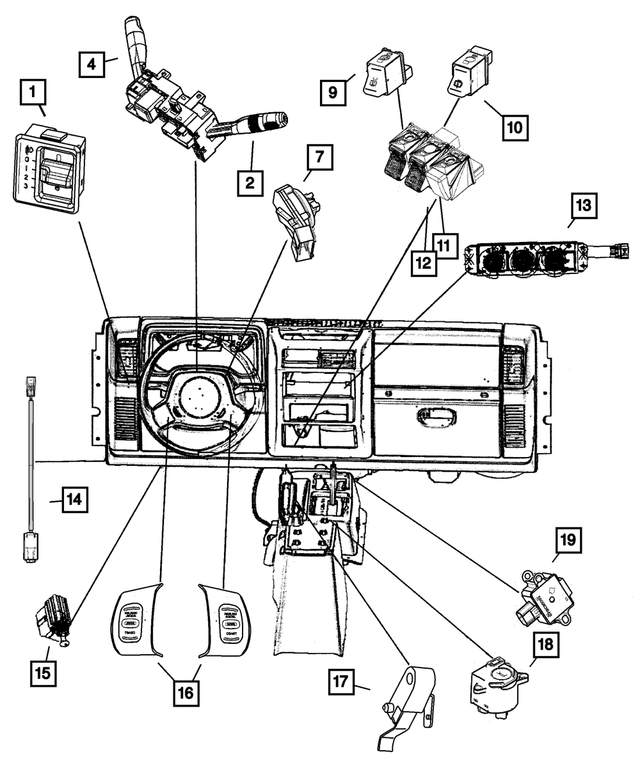 4793576AC - Electrical: Ignition Switch for Mopar Image image