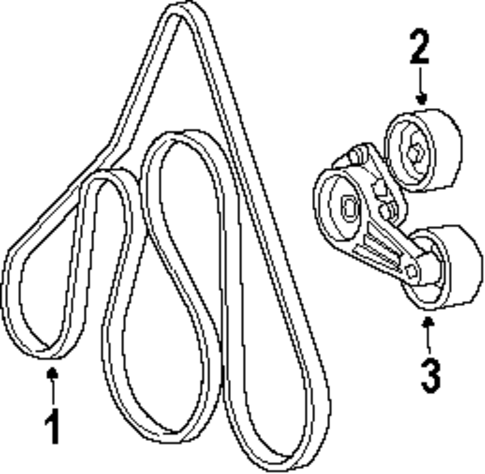 Belts & Pulleys for 2002 Lincoln Navigator #0