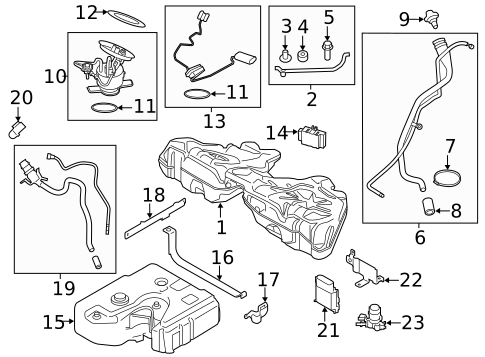 Fuel System Components for 2015 BMW 740Ld xDrive #0