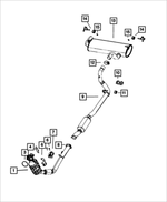 68438526AB - : Exhaust Pipe Bracket, Front Pipe Hanger for Mopar Image