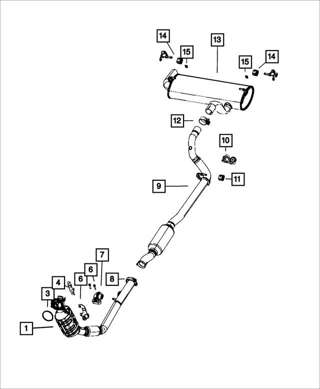 68438526AB - : Exhaust Pipe Bracket, Front Pipe Hanger for Mopar Image