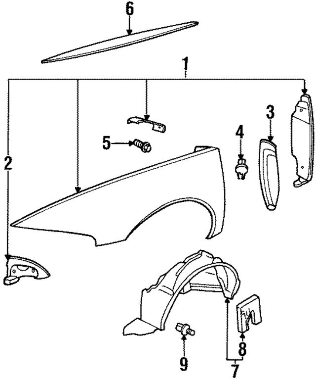 25678179 - Body: Fender Liner for GM Image