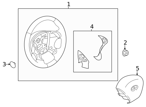 Steering Wheel & Trim for 2014 INFINITI Q70 #2