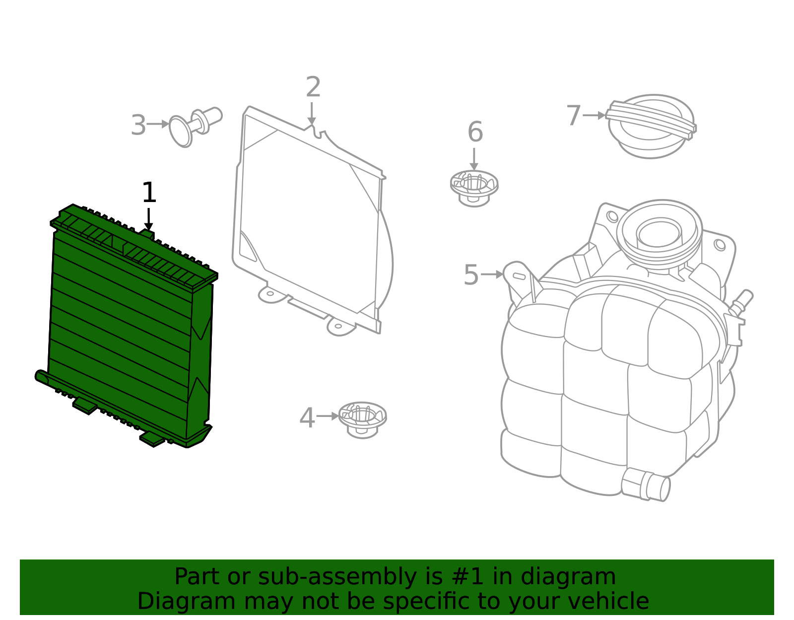 Radiator - Porsche (9J1-121-251-A)
