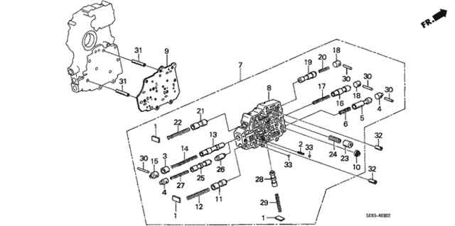 AT Secondary Body for 1986 Honda Accord #0