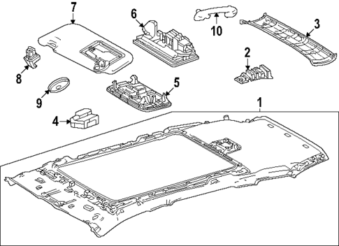 Interior Trim - Roof for 2025 Toyota Crown Signia #0
