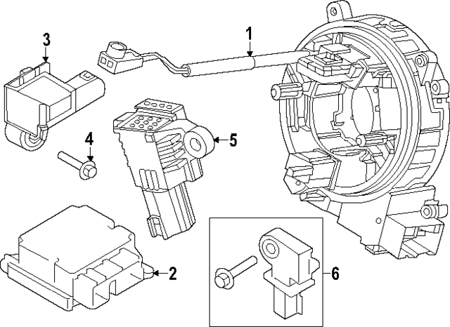 PC3Z14A664A - Electrical: Clock Spring for Ford Image