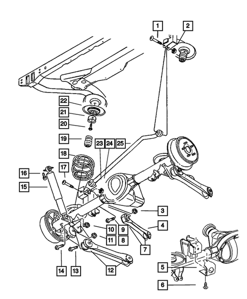 Rear Suspension for 2006 Jeep Wrangler #0