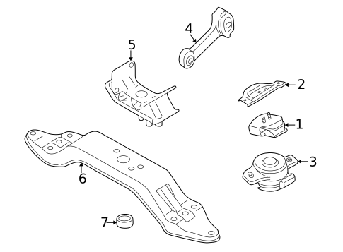Engine & Trans Mounting for 2004 Subaru Baja #1