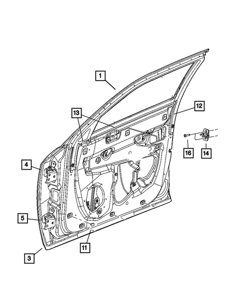 Front Door for 2006 Chrysler 300 #3