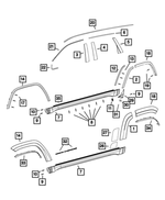 1XA30RXFAC - Exterior Ornamentation: Wheel Flare Molding, Right for Jeep: Grand Cherokee, Grand Cherokee WK Image