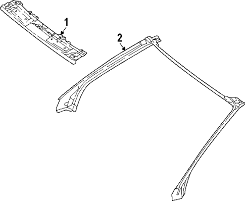 Windshield Header & Components for 2025 Mercedes-Benz CLE 300 #0