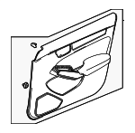83551T20A61ZB - Body: Door Trim Panel for Honda: Civic Image