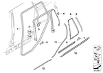 51343402786 - : Sealing, B-Column, Top Right for BMW Image