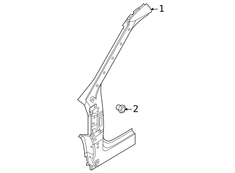 Hinge Pillar for 2023 Land Rover Range Rover Evoque #0