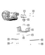 6102225AA - 850RE; 8-Speed; Automatic Transmission: Hex Head Screw And Washer for Mopar Image