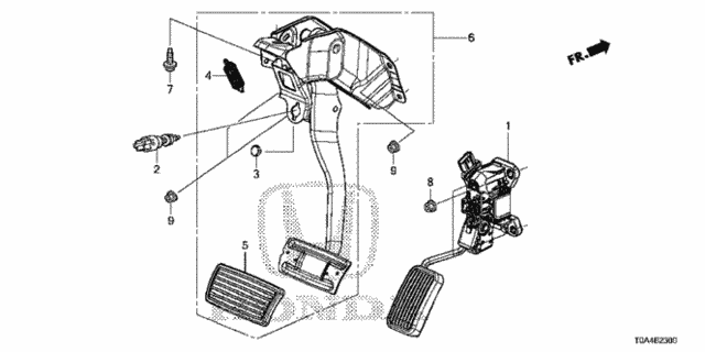 Pedal for 2016 Honda CR-V #0