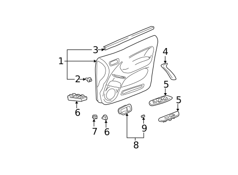 Front Door for 2004 Toyota RAV4 #1