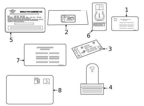 Information Labels for 2020 BMW 540i #1