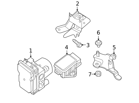 ABS Components for 2011 Nissan Altima #1