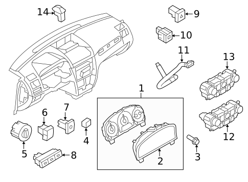 Controls for 2010 Ford Fusion #0