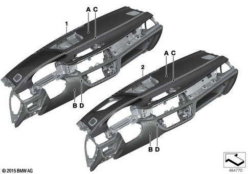 Dashboard Mounting Parts for 2021 BMW BMW ALPINA B7 #0