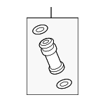 6M133554A - Engine: Spray Jet for Audi: A6 allroad, A6 Quattro, A7 Sportback, A8 Quattro, Q7, Q8, RS5, RS5 Sportback, S5, S5 Sportback, S6, S7 Sportback Image