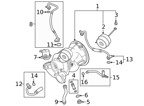 Turbocharger & Components for 2022 Audi A6 allroad #0
