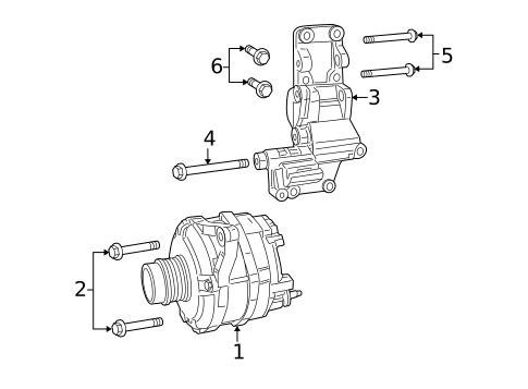 Alternator for 2015 Jeep Compass #0
