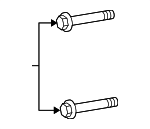 6508246AA - Electrical: Alternator Bracket Bolt for Mopar Image