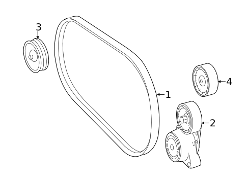 Belts & Pulleys for 2018 Mercedes-Benz GLS63 AMG #0