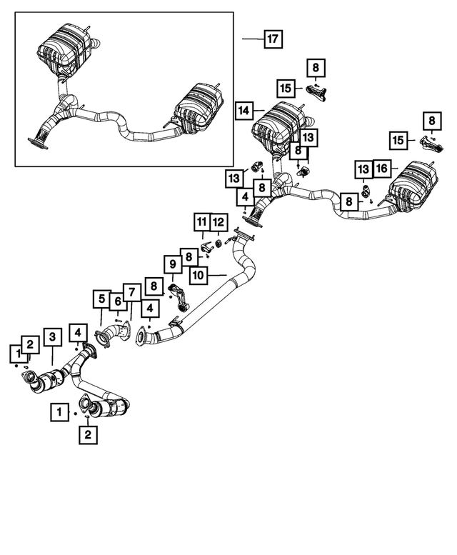 68534457AA - : Exhaust Pipe Gasket for Mopar Image