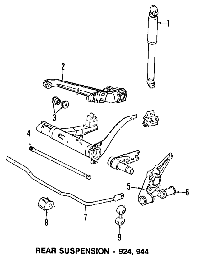 95133303209 - Suspension: Shock Absorber for Porsche Image