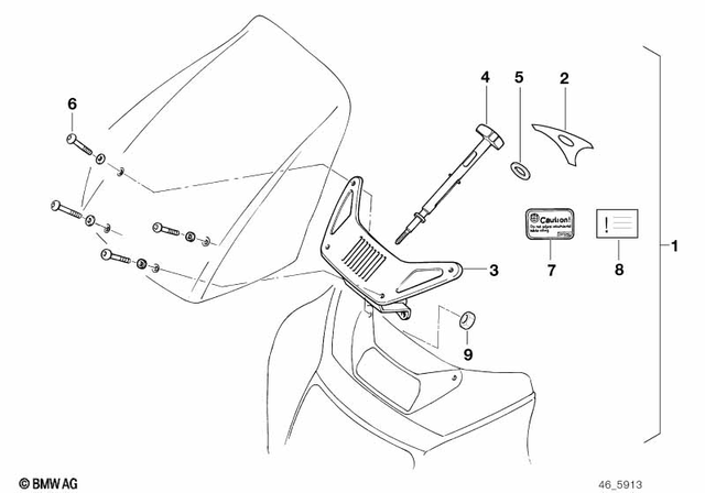 46632313539 - Frame and Mounting Parts: Ring Cover -  for BMW-Motorrad Image image