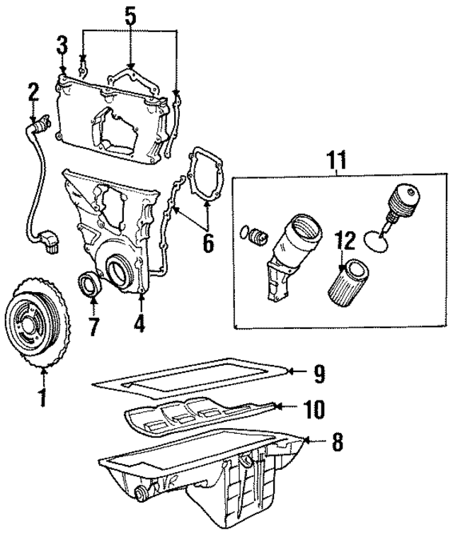 11131727890 - Engine: Engine Oil Sump Windage Tray for BMW Image