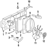 FOTZ8005EA - Cooling System: Radiator Assembly for FORD Image