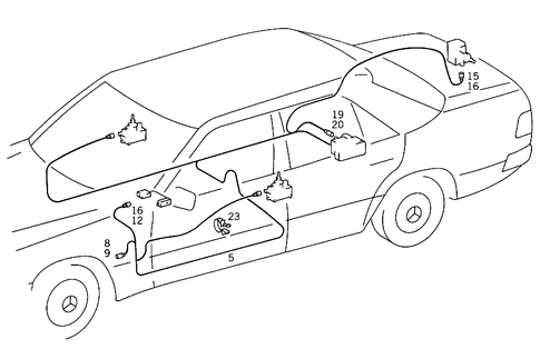 Central Locking System for 1993 Mercedes-Benz 500E #0
